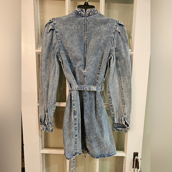 Redial Premium Denim Collection Denim Long Sleeve Dress - Picture 5 of 5